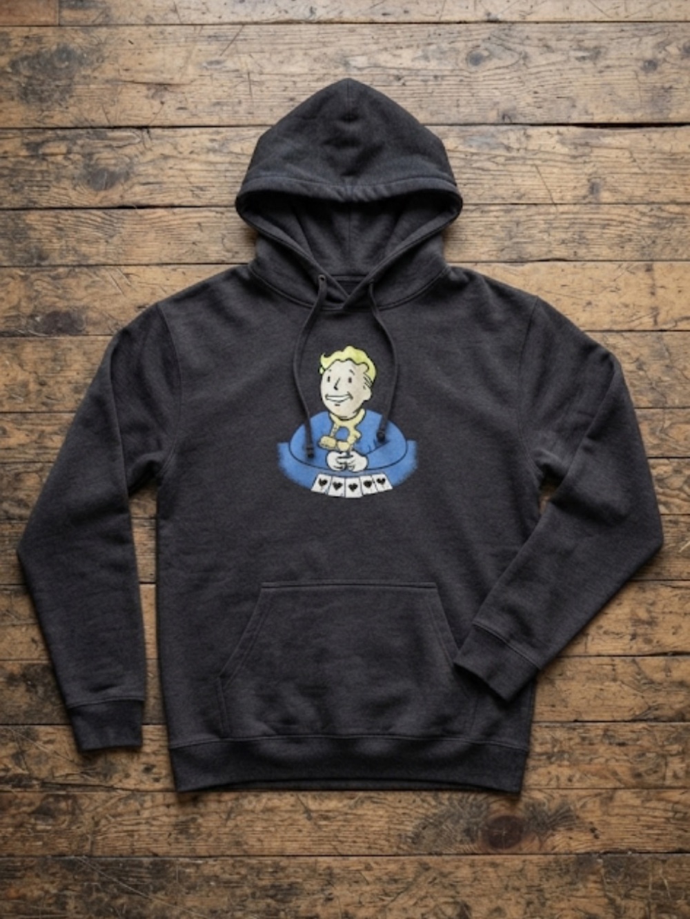 Fallout Black Graphic Hoodie Size Large